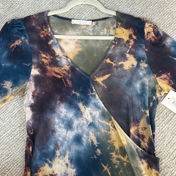 Veronica M Multicolor Tie-Dye Blouse - Picture 12 of 15